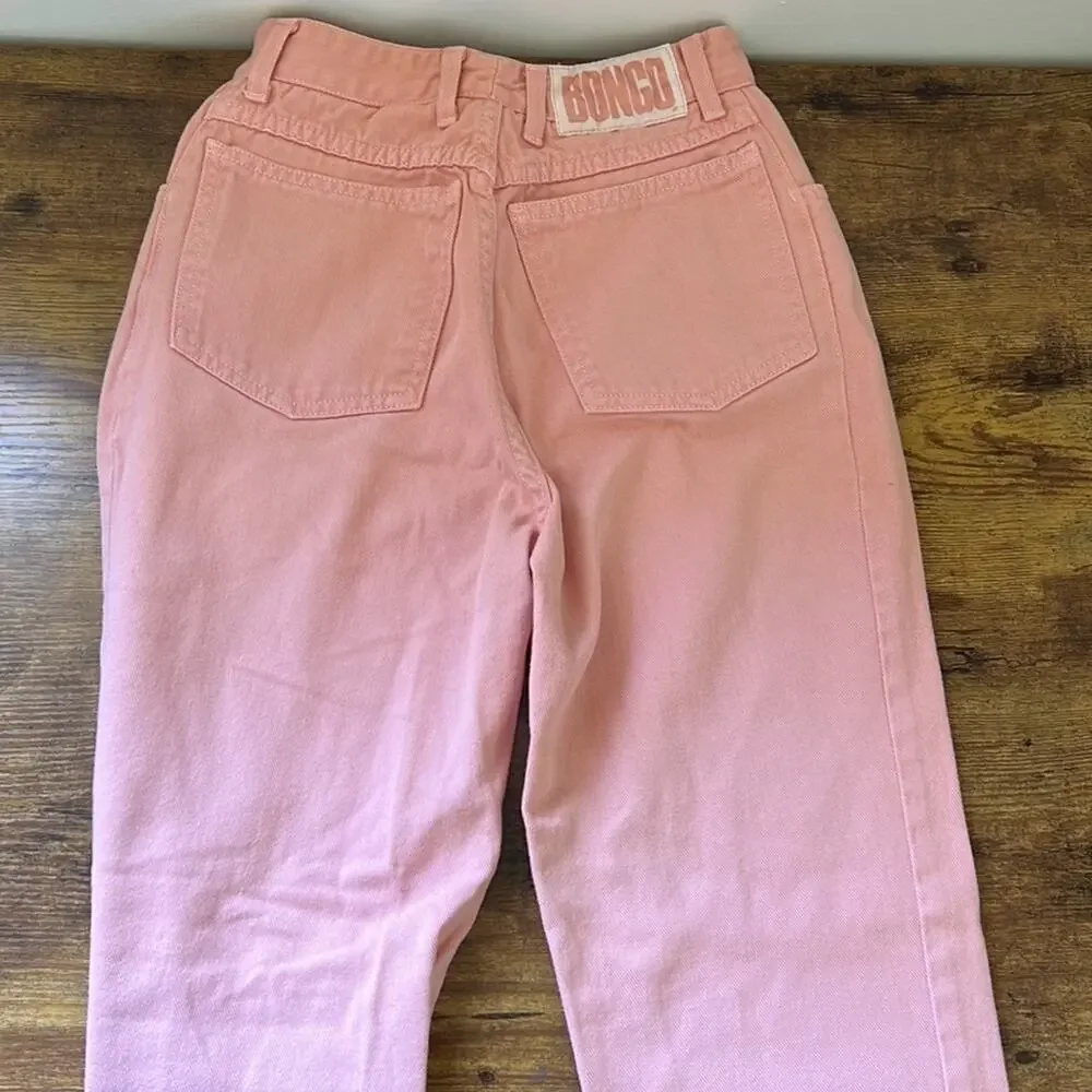 Vintage 90’s BONGO Light Pink High Waisted Cotton Mom-Jeans - Picture 7 of 12